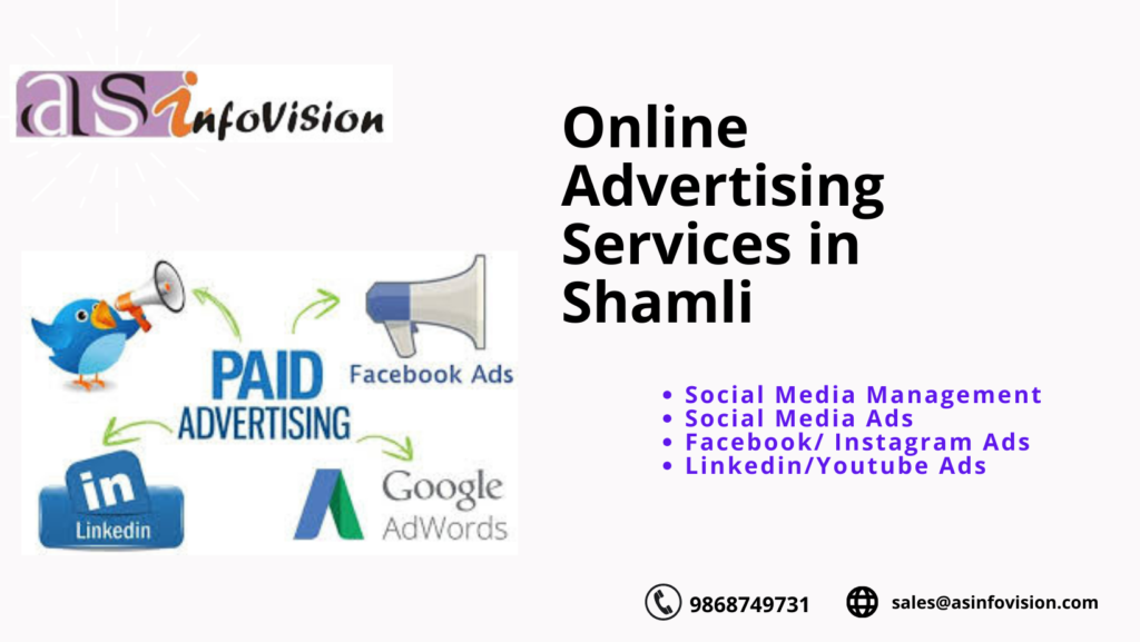 Online Advertising Services in Shamli, Google ads Campaigns, facebook, Instagram Ads, Youtube Ads, Linkedin Ads campaigns