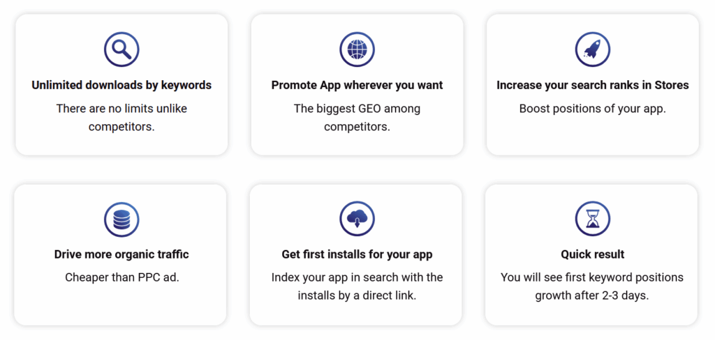 app downloads with keywords