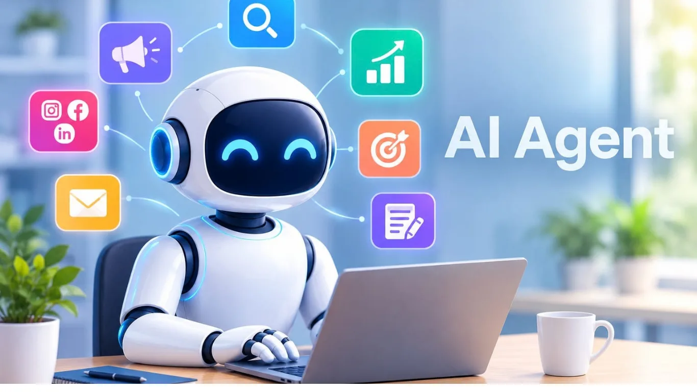 AI Agent helping businesses with digital marketing