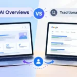 AI Overviews vs traditional search user behavior