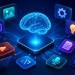 Digital marketer using AI tools to create social media posts faster
