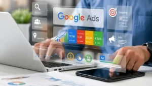 Google Ads conversion tracking dashboard for measuring real leads