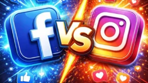 Facebook Ads vs Instagram Ads comparison for digital marketing ROI.