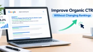 Improve organic click-through rate with SEO title tags and meta descriptions