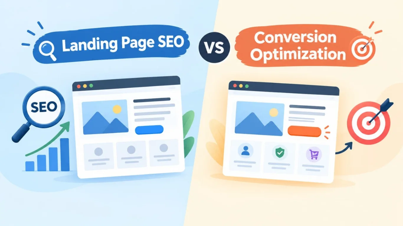 Landing page SEO vs Conversion Optimization