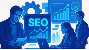 Monthly SEO report showing important SEO performance metrics