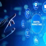 AI-powered predictive analytics dashboard for digital marketing campaigns.