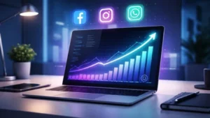 Digital marketer analyzing why social media posts are not getting reach